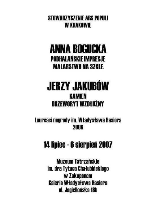 Wystawa Podhalańskie impresje, Kamienie _1