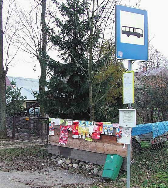Tak wygląda przystanek w Ostrowsku. Został rozebrany, bo tak nakazał sąd