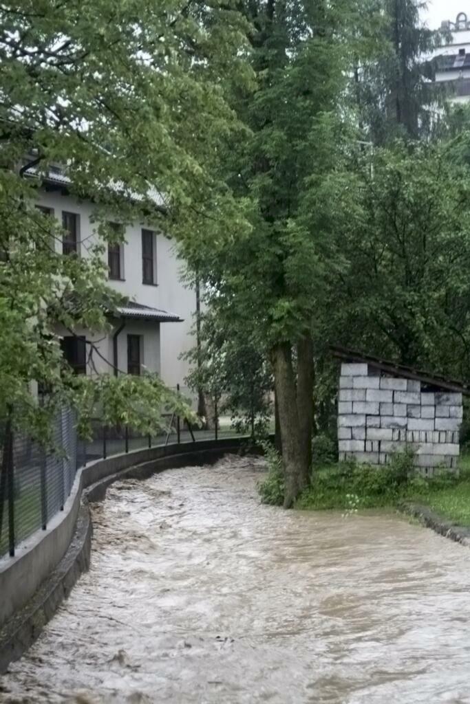 Zdjęcie po ulewie w Krempachach