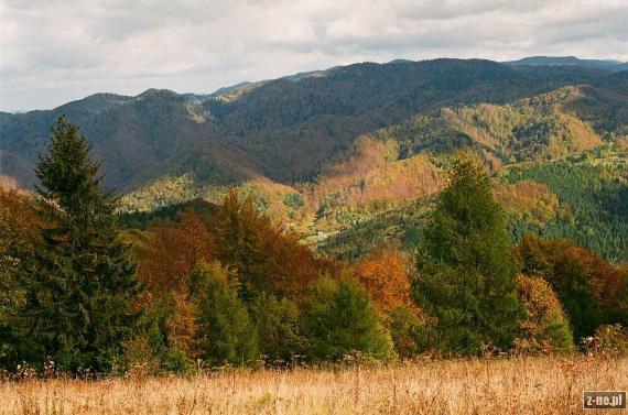 Beskid Sądecki ze szlaku z Krościenka na Lubań