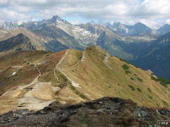 Tatry Wysokie ze szlaku na Kopę Kondracką